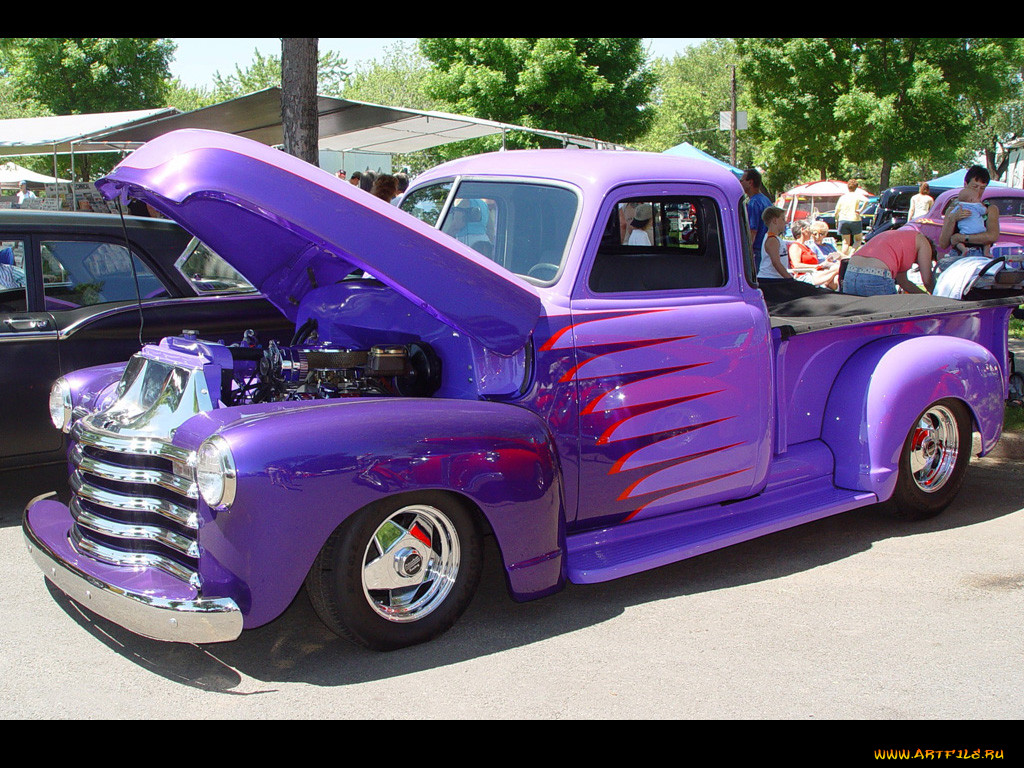 classic, car, , custom, pick, up
